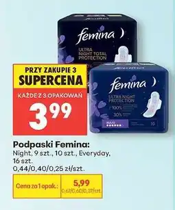 Biedronka Podpaski Femina oferta