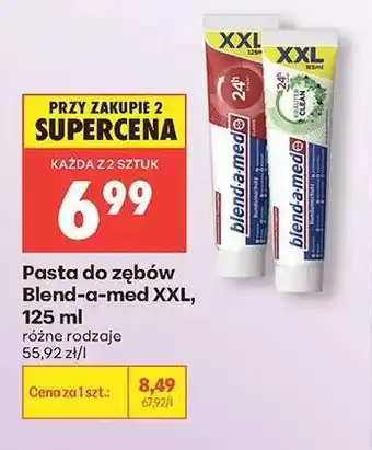 Biedronka Pasta do zębów blend-a-med XXL, 125 ml oferta