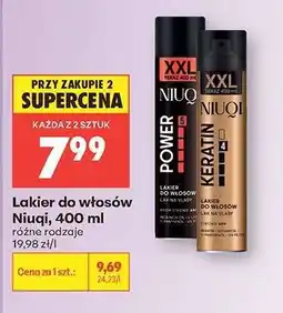 Biedronka Lakier do włosów NIUQI, 400 ml oferta