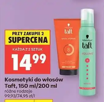 Biedronka Kosmetyki do włosów Taft, 150 ml/200 ml oferta