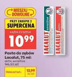Biedronka Pasta do zębów Lacalut, 75 ml oferta