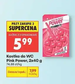 Biedronka Kostka do WC Pink Power, 2x40 g oferta