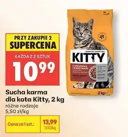 Biedronka Sucha karma dla kota Kitty, 2 kg oferta