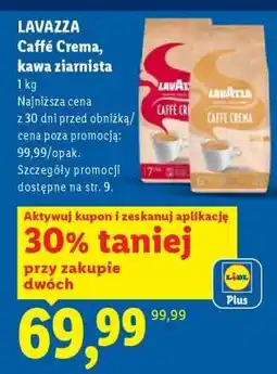 Lidl Lavazza Caffè Crema, kawa ziarnista oferta