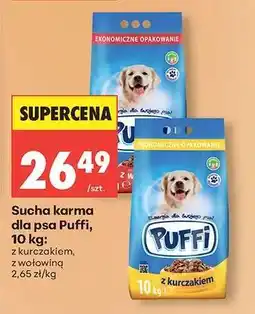 Biedronka Sucha karma dla psa Puffi, 10 kg oferta