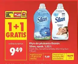 Biedronka Płyn do płukania tkanin Silan, opak. 1,32 l oferta