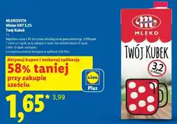 Lidl Mlekovita Mleko UHT 3,2% Twój Kubek oferta