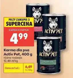 Biedronka Karma dla psa Activ Pet, 400 g oferta