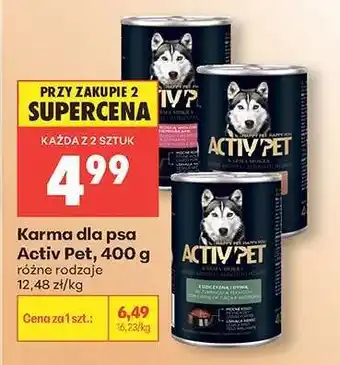 Biedronka Karma dla psa Activ Pet, 400 g oferta