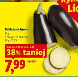 Lidl Bakłażany, luzem oferta