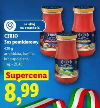 Lidl CIRIO Sos pomidorowy oferta