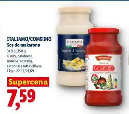 Lidl ITALIAMO/COMBINO Sos do makaronu oferta