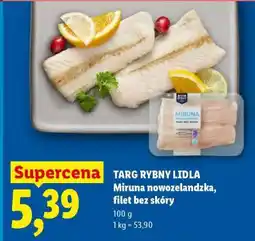 Lidl Miruna nowozelandzka, filet bez skóry oferta