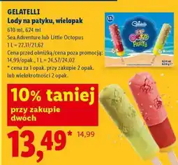 Lidl GELATELLI Lody na patyku, wielopak oferta