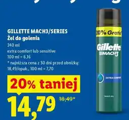 Lidl GILLETTE MACH3/SERIES Żel do golenia oferta
