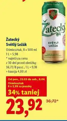 Lidl Žatecký Světlý Ležák oferta
