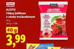 Lidl Alesto Chipsy jabłkowe o smaku truskawkowym oferta