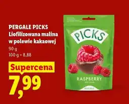 Lidl PERGALE PICKS Liofilizowana malina w polewie kakaowej oferta