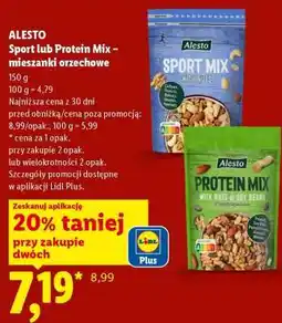 Lidl Alesto Sport lub Protein Mix – mieszanki orzechowe oferta