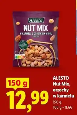 Lidl ALESTO Nut Mix, orzechy w karmelu oferta