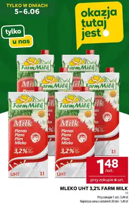 Stokrotka MLEKO UHT 3,2% FARM MILK oferta