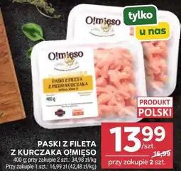 Stokrotka PASKI Z FILETA Z KURCZAKA O!MIĘSO oferta