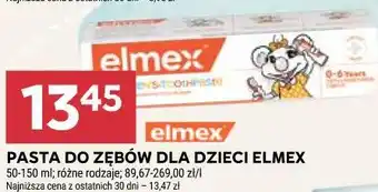 Stokrotka PASTA DO ZĘBÓW DLA DZIECI ELMEX oferta