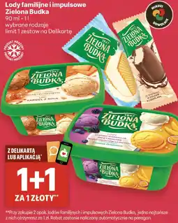 Delikatesy Centrum Lody familijne i impulsowe Zielona Budka oferta