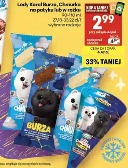 Delikatesy Centrum Lody Koral Burza, Chmurka oferta