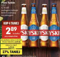 Delikatesy Centrum Piwo Tyskie oferta