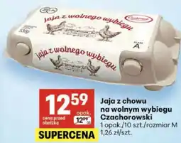 Delikatesy Centrum Jaja z chowu na wolnym wybiegu Czachorowski oferta