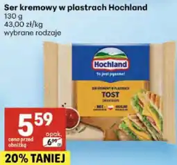 Delikatesy Centrum Ser kremowy w plastrach Hochland oferta
