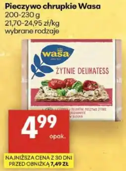 Delikatesy Centrum Pieczywo chrupkie Wasa oferta
