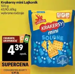 Delikatesy Centrum Krakersy mini Lajkonik oferta