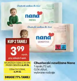 Delikatesy Centrum Chusteczki nawilżane Nana oferta