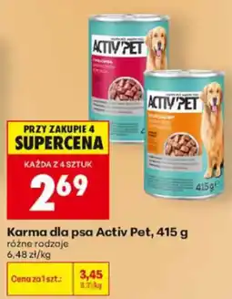 Biedronka Karma dla psa Activ Pet oferta