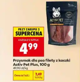 Biedronka Przysmak dla psa filety z kaczki Activ Pet Plus oferta