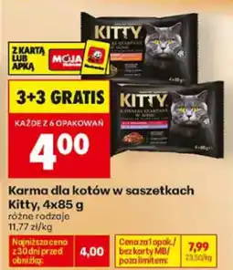Biedronka Karma dla kotów w saszetkach Kitty oferta