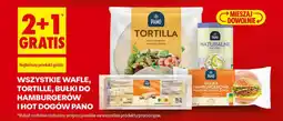Biedronka Wszystkie wafle, tortille, bułki do hamburgerów i hot dogów pano oferta