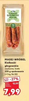 Kaufland Kiełbaski głogowskie wędzone MADEJ WRÓBEL oferta