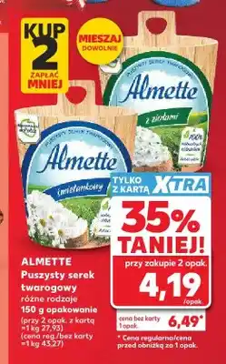 Kaufland Puszysty serek twarogowy z ziołami Almette oferta
