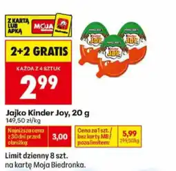 Biedronka Jajko Kinder Joy oferta