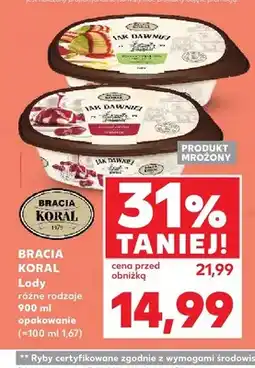Kaufland Lody Bracia Koral oferta