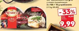 Kaufland Ser Camembert na grill z sosem żurawinowym Président oferta