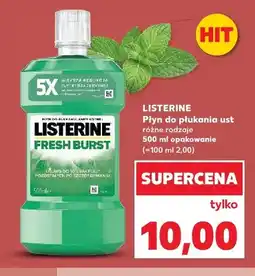 Kaufland Płyn do płukania ust Listerine Fresh Burst oferta