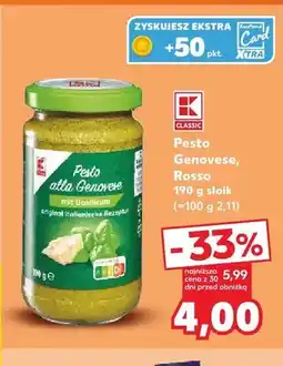 Kaufland Pesto Genovese K-Classic oferta