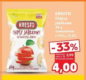 Kaufland Chipsy jabłkowe Kresto oferta