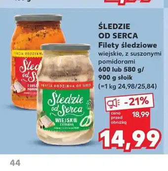 Kaufland Filety śledziowe wiejskie ŚLEDZIE OD SERCA oferta