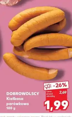 Kaufland Kiełbasa parówkowa Dobrowolscy oferta
