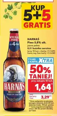 Kaufland Piwo jasne pełne 5,8% alk. Harnaś oferta